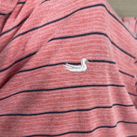 Southern Marsh Men's Short Sleeve Pink Striped Berkeley Performance Polo Shirt - Picture 6 of 10